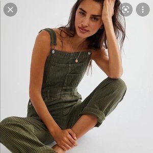 Ziggy Railroad Overalls - Olive Sparrow